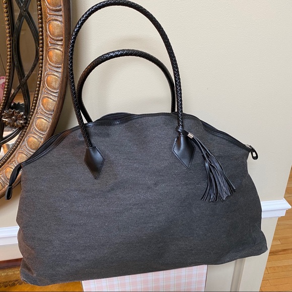 DSW Handbags - DSW Charcoal Gray Large Tote Bag NWOT